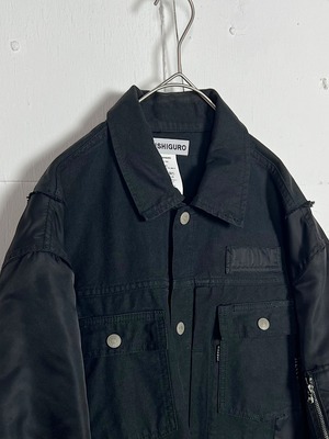 "再構築" Cotton Denim×MA-1 Docking Souvenir Jacket