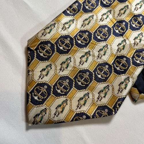 Cappelli & Pippo 馬柄 ネクタイ 黄色 n-800