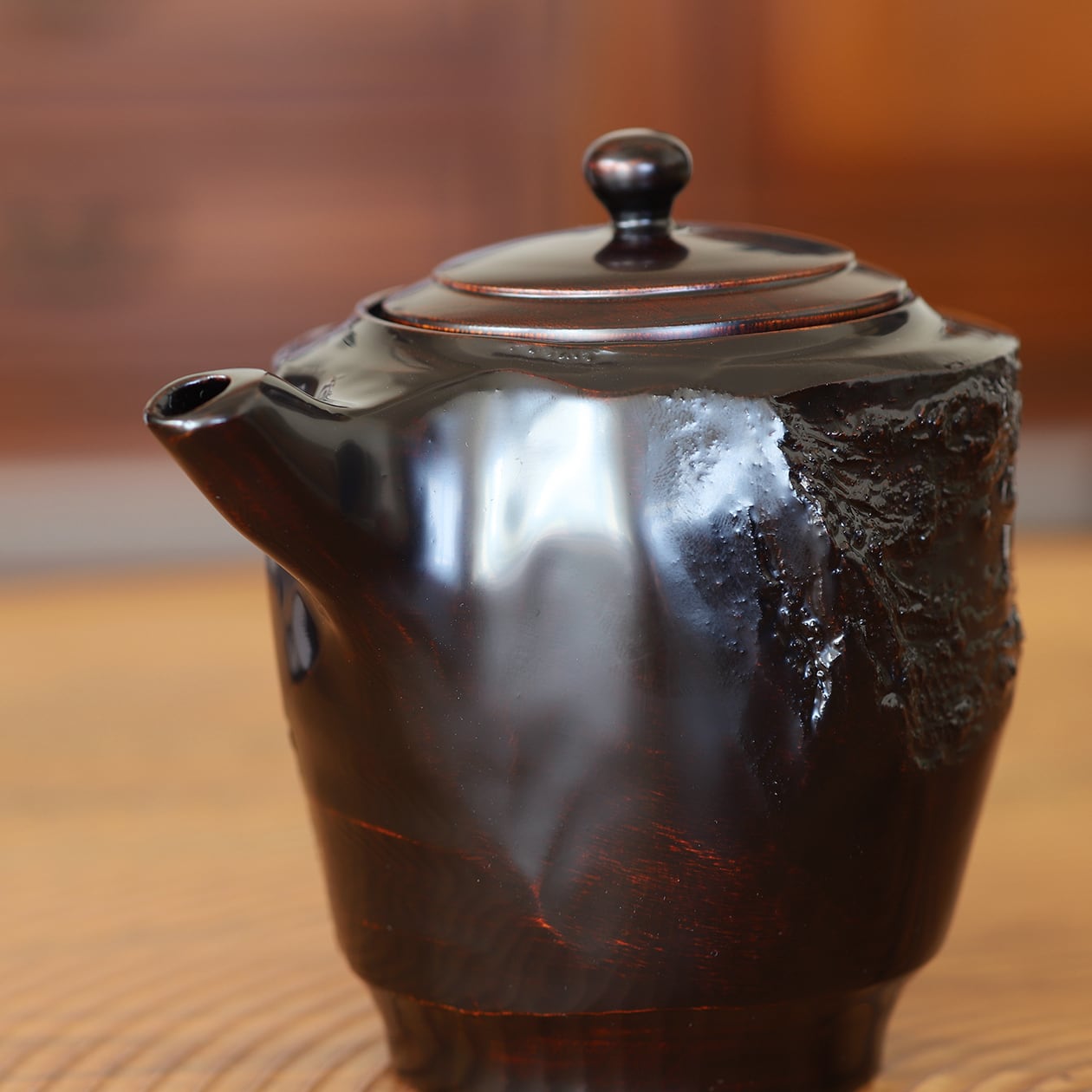 欅 変わり片口注器 No,2 作：畠中昭一（現代の名工・伝統工芸士）工房