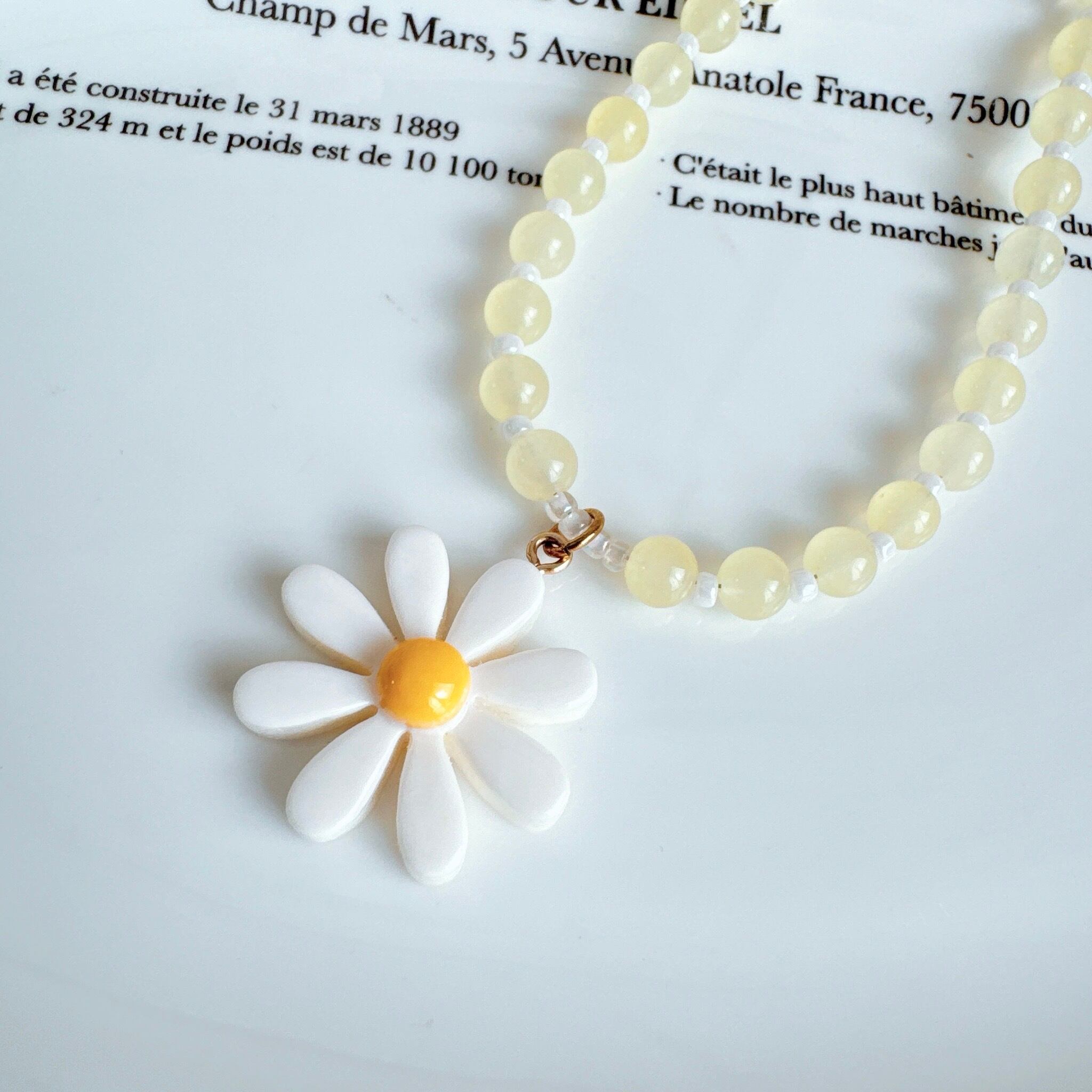 シンプルマーガレットネックレス