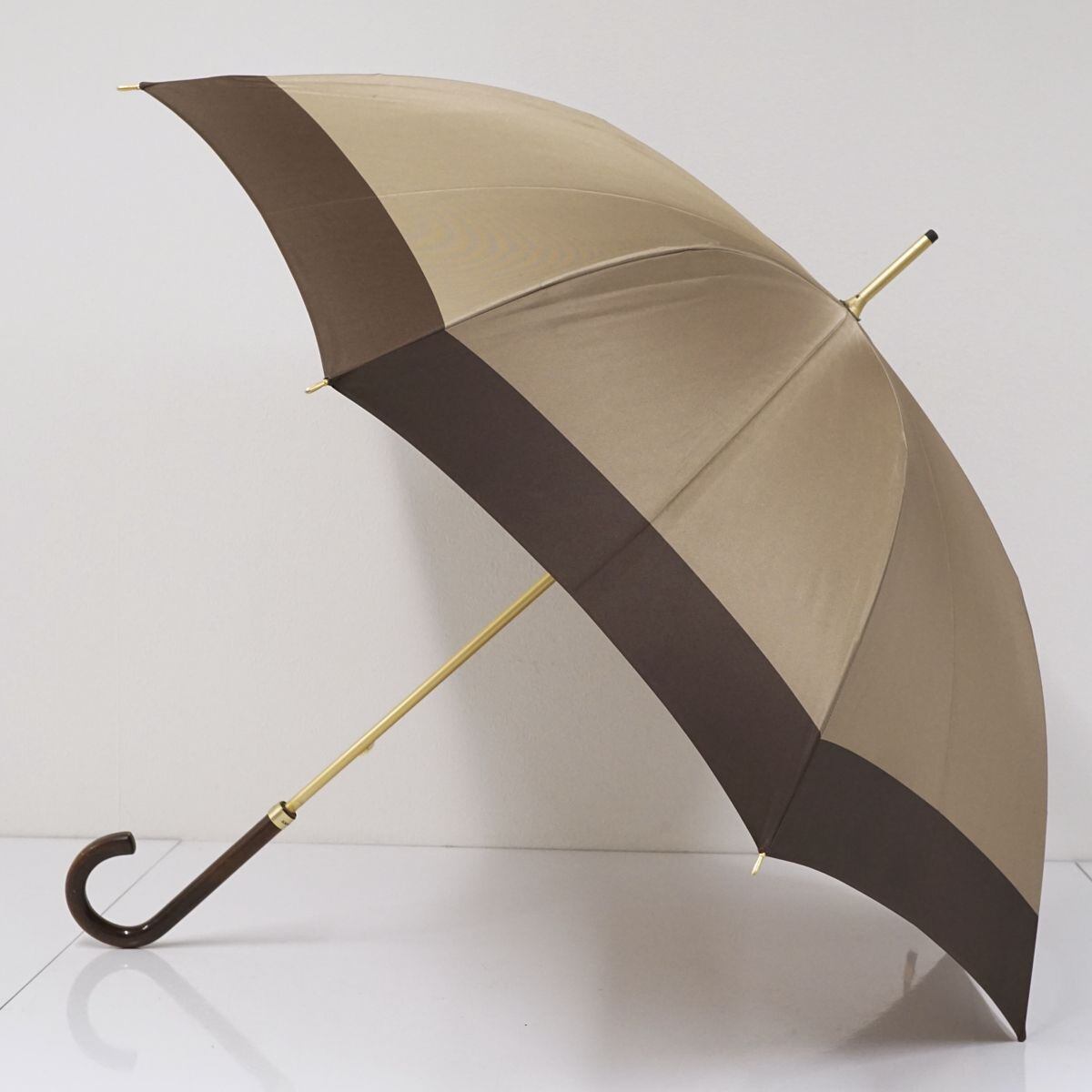 BURBERRY バーバリー ノバチェック柄 長傘 雨傘 ベージュ メンズ