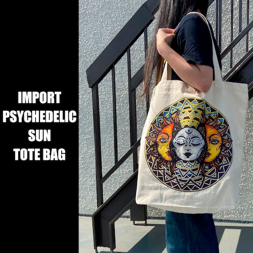 【IMPORT】PSYCHEDELIC SUN TOTE BAG