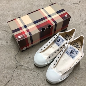 A BATHING APE/BAPE Sneaker/DEADSTOCK/28.0cm/箱付き/ローカットスニーカー/ホワイト/WORLDGONEMAD/BAPE/アベイシングエイプ