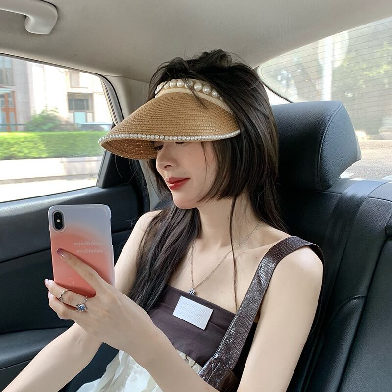 パールサマー 帽子 ヘアピン 夏物 ヘアバンド ヘアアクセサリー 真珠 ブラック・アイド・ピーズ87132725615