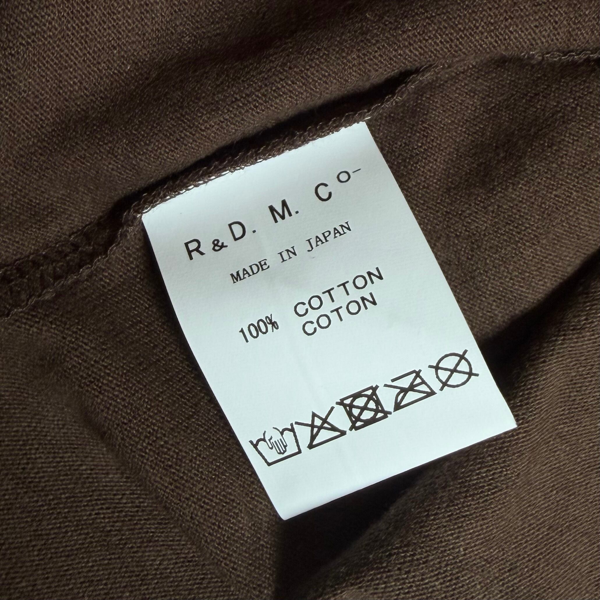 R&D.M.Co-/OLDMAN'S TAILOR オールドマンズテーラー Men's BISCUIT T