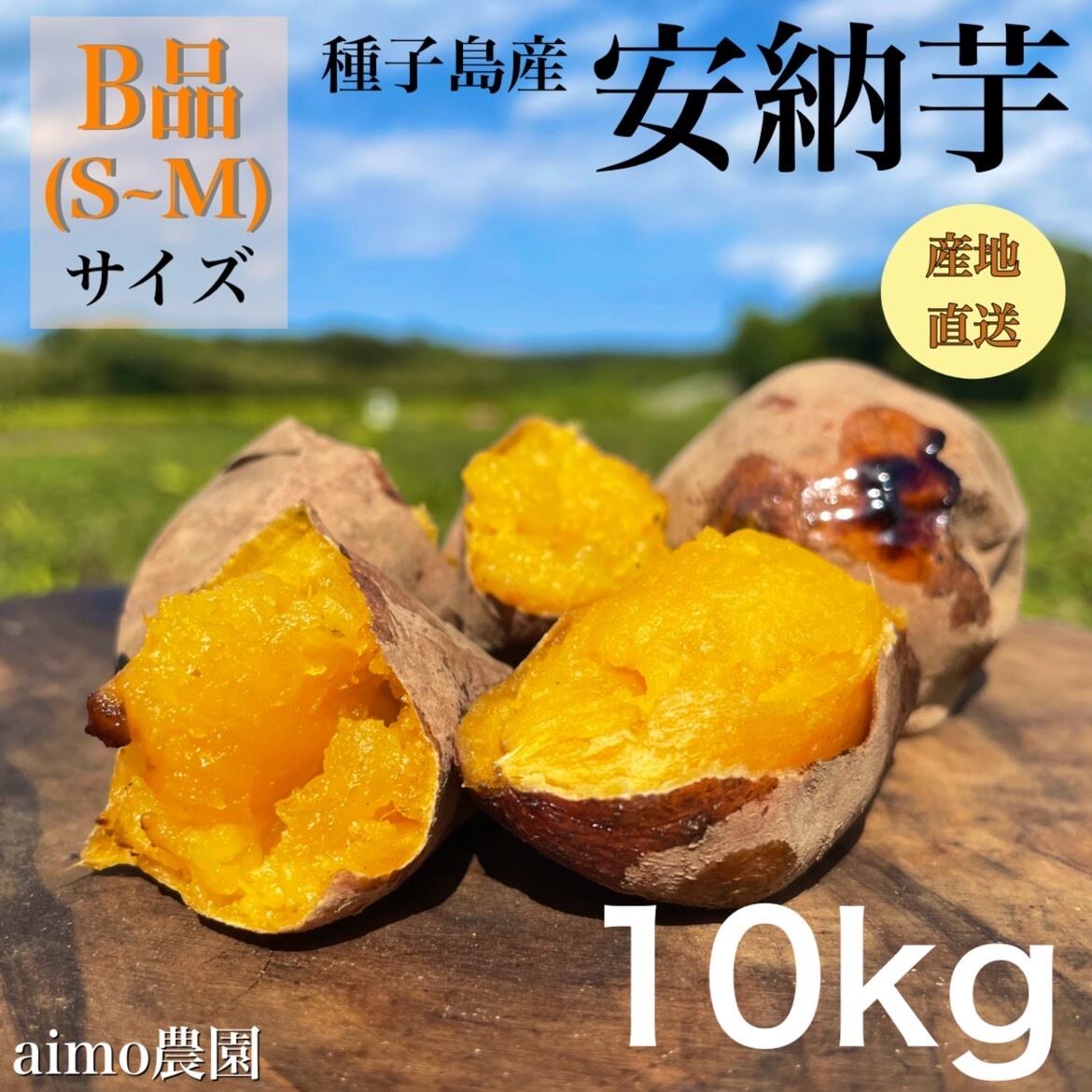 安納芋 B品（S〜M）10kg｜箱別 | aimo農園