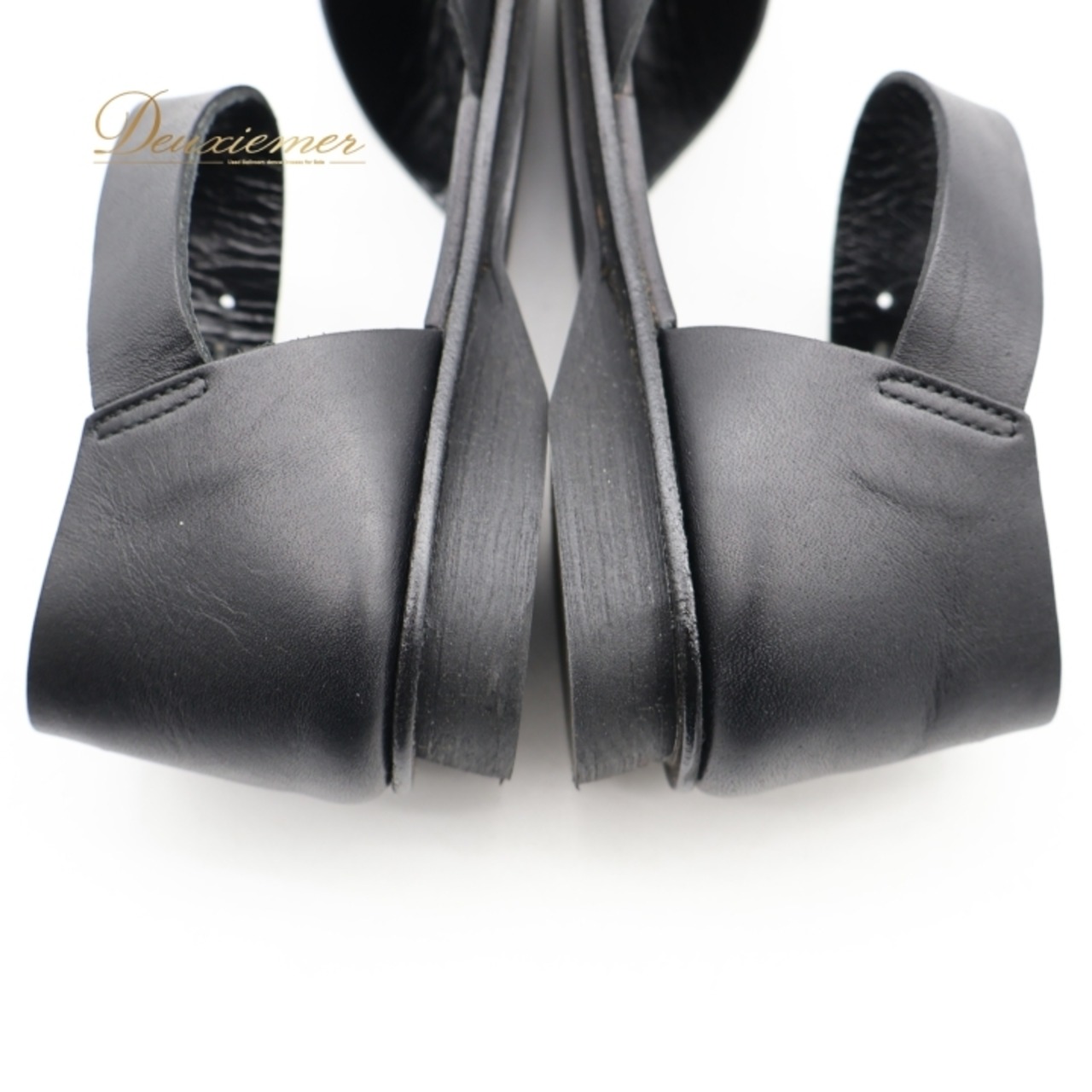 agnes b. アニエスベー サンダル 36サイズ ブラック系 靴 くつ シューズ レディース 無地 シンプル カジュアル ぺたんこ フラット フラットシューズ かわいい オールブラック