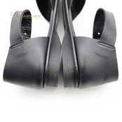 agnes b. アニエスベー サンダル 36サイズ ブラック系 靴 くつ シューズ レディース 無地 シンプル カジュアル ぺたんこ フラット フラットシューズ かわいい オールブラック