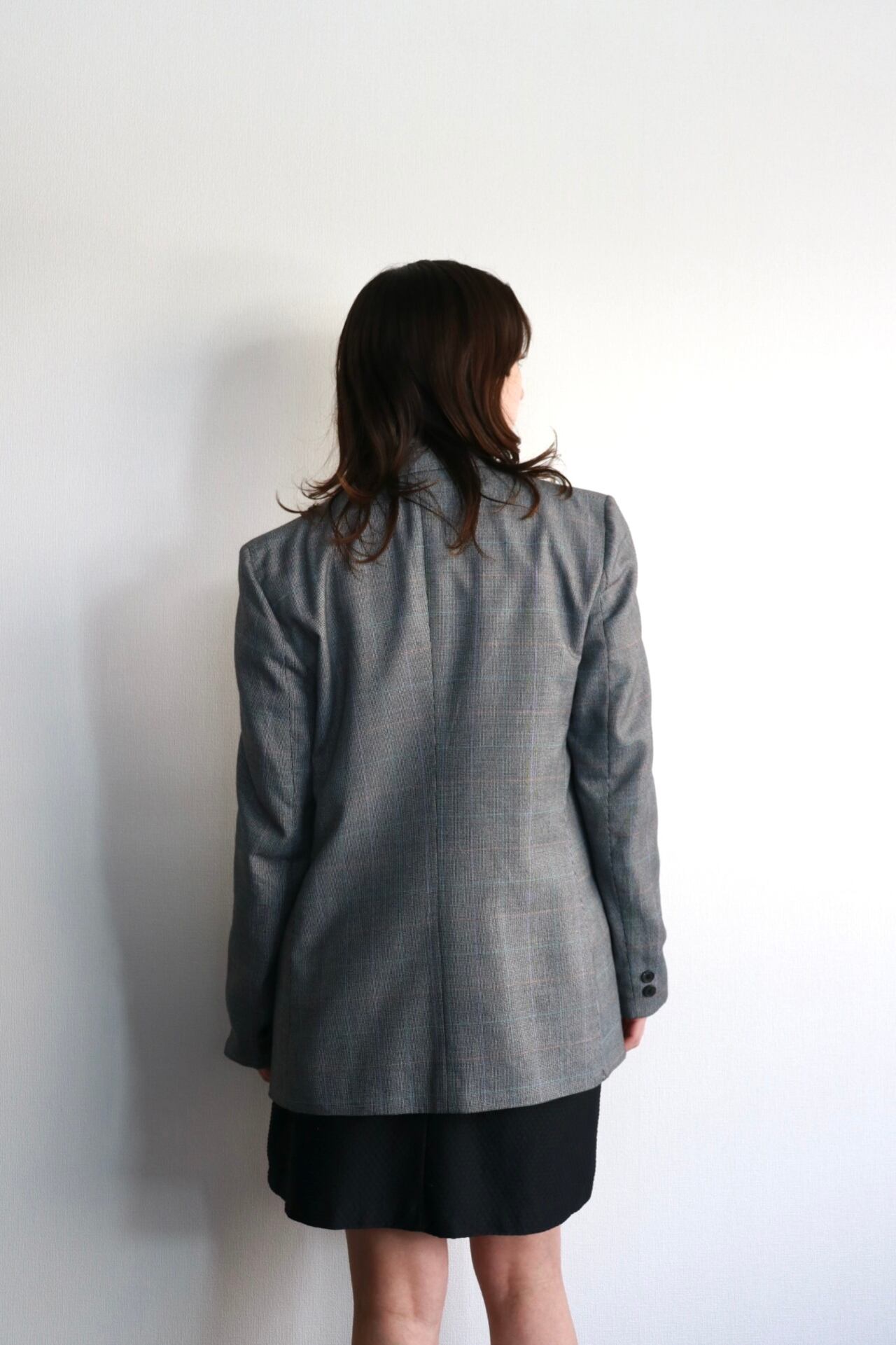 Christian Dior check pattern double tailored jacket | Cary