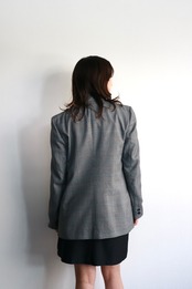 Christian Dior check pattern double tailored jacket