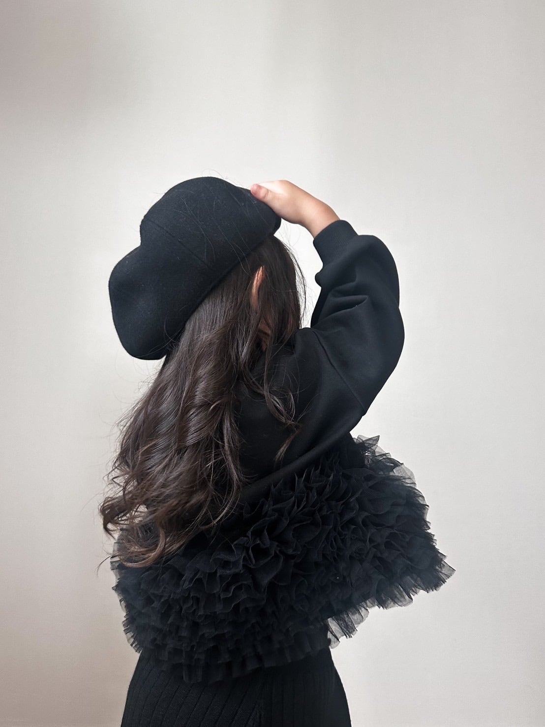 90-140 / black tulle tops〔ブラックチュールトップス〕