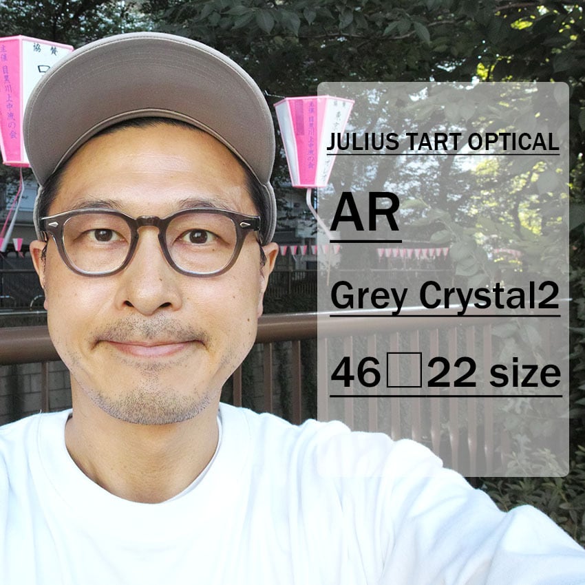 JULIUS TART OPTICAL / AR / ブリッジ:22ｍｍ / GREY CRYSTAL 2 グレークリスタル 2