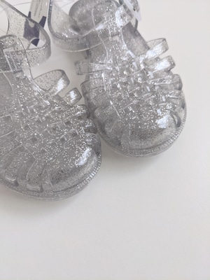 <送料無料> 36 - SUN sandals - Argent Paillete / Méduse