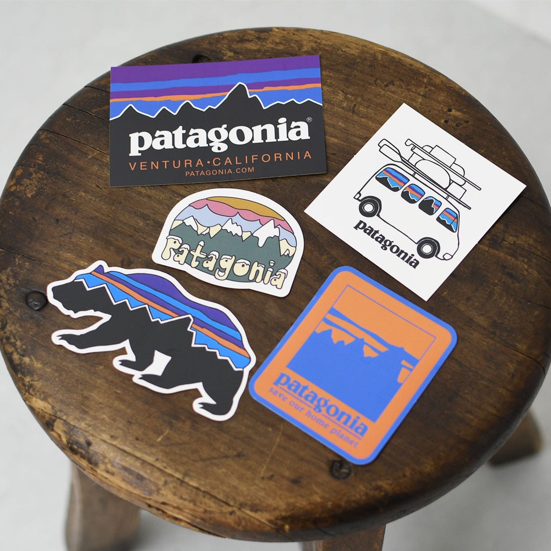 た*か様 希少 Patagonia パタゴニア 刺繍ロゴ フィッツロイ ダウンジ PATAGONIA (パタゴニア) Fitz Roy Trout Sticker / フィッツロイ