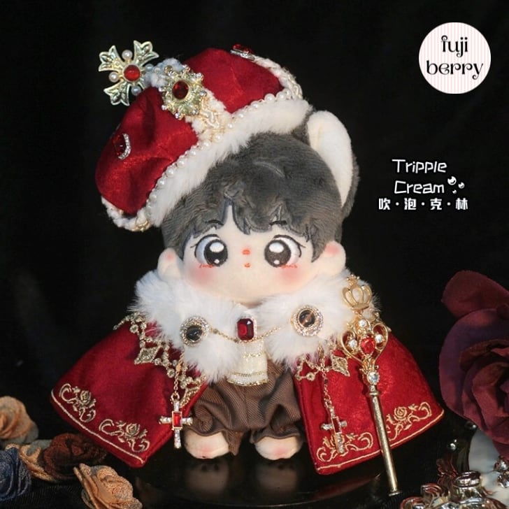 【10cmぬい服】王様の戴冠式コーデ 着せ替えぬいぐるみ用 棉花娃娃お洋服|fuji berry