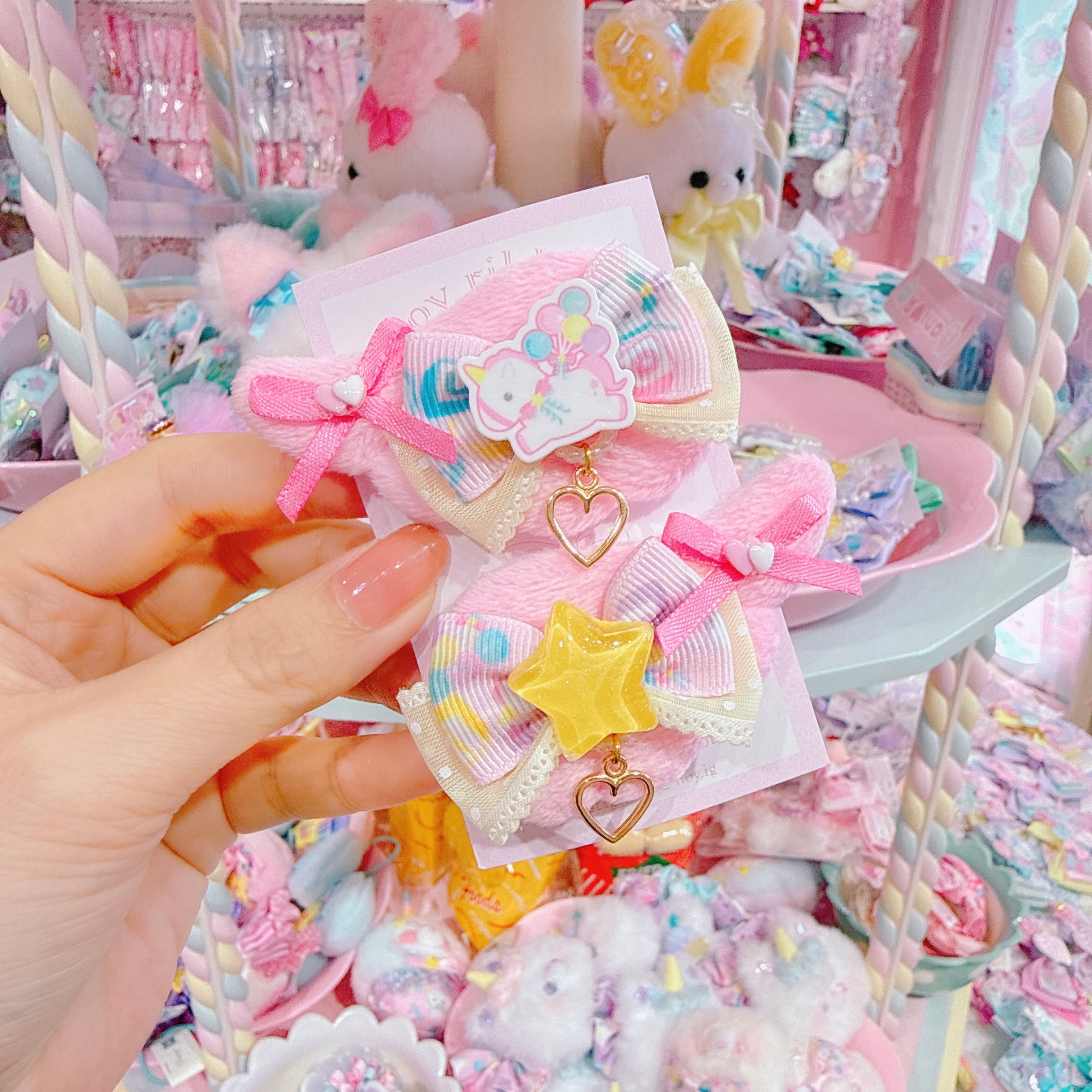 【F7】68-44エンジェルツインヘアクリップ