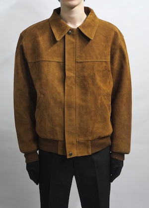 suede leather drizzler jacket -made in italy-