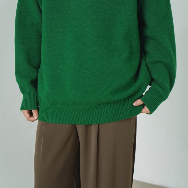 POLO COLLAR KNIT SWEATER (GREEN) 池松匡則着用