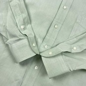 IKE BEHAR アイクベーハー BD ボタンダウン 長袖シャツ XL/グリーン系 メンズ