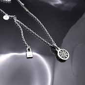 SPIDER WEB NECKLACE #1 with GODSIZE® I.D. TAG / スパイダーウェブ ゴッドサイズ® I.D.タグネックレス