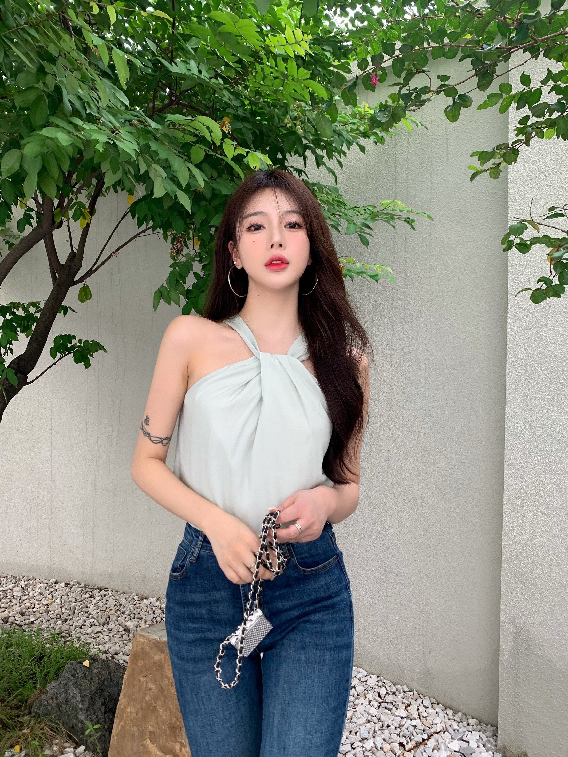 スタンダードホルターサマーショートコート レトロ 夏物 ブラックストロベリース63594174518