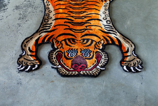 Tibetan Tiger Rug 《Sサイズ•シルク002》チベタンタイガーラグ