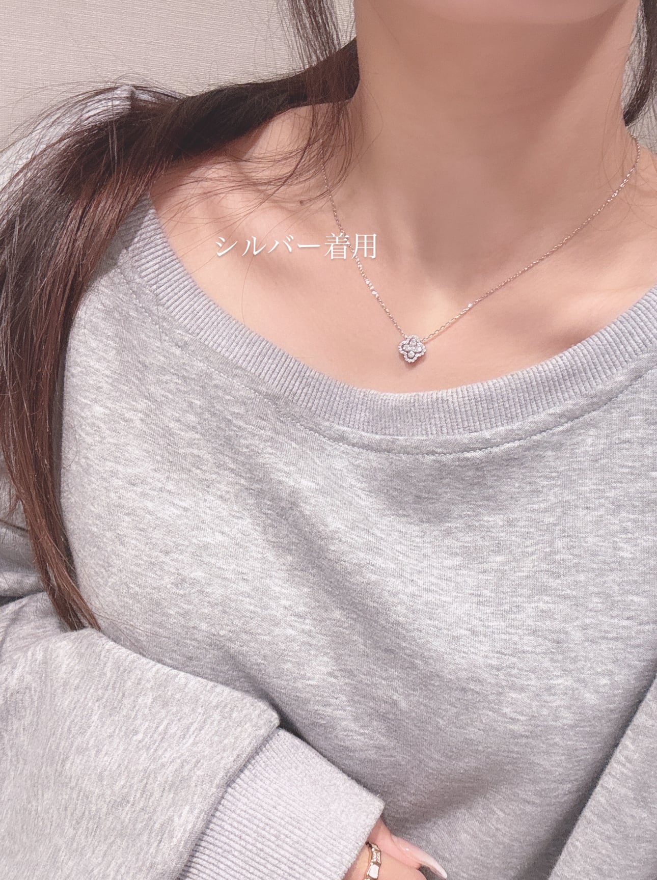 mini clover flower necklace [255] | SASSY ANGEL