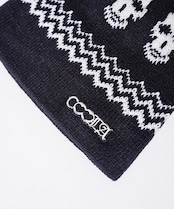 COOLAオリジナルシェブロンパターンスカルニットビーニー CQ-47529
