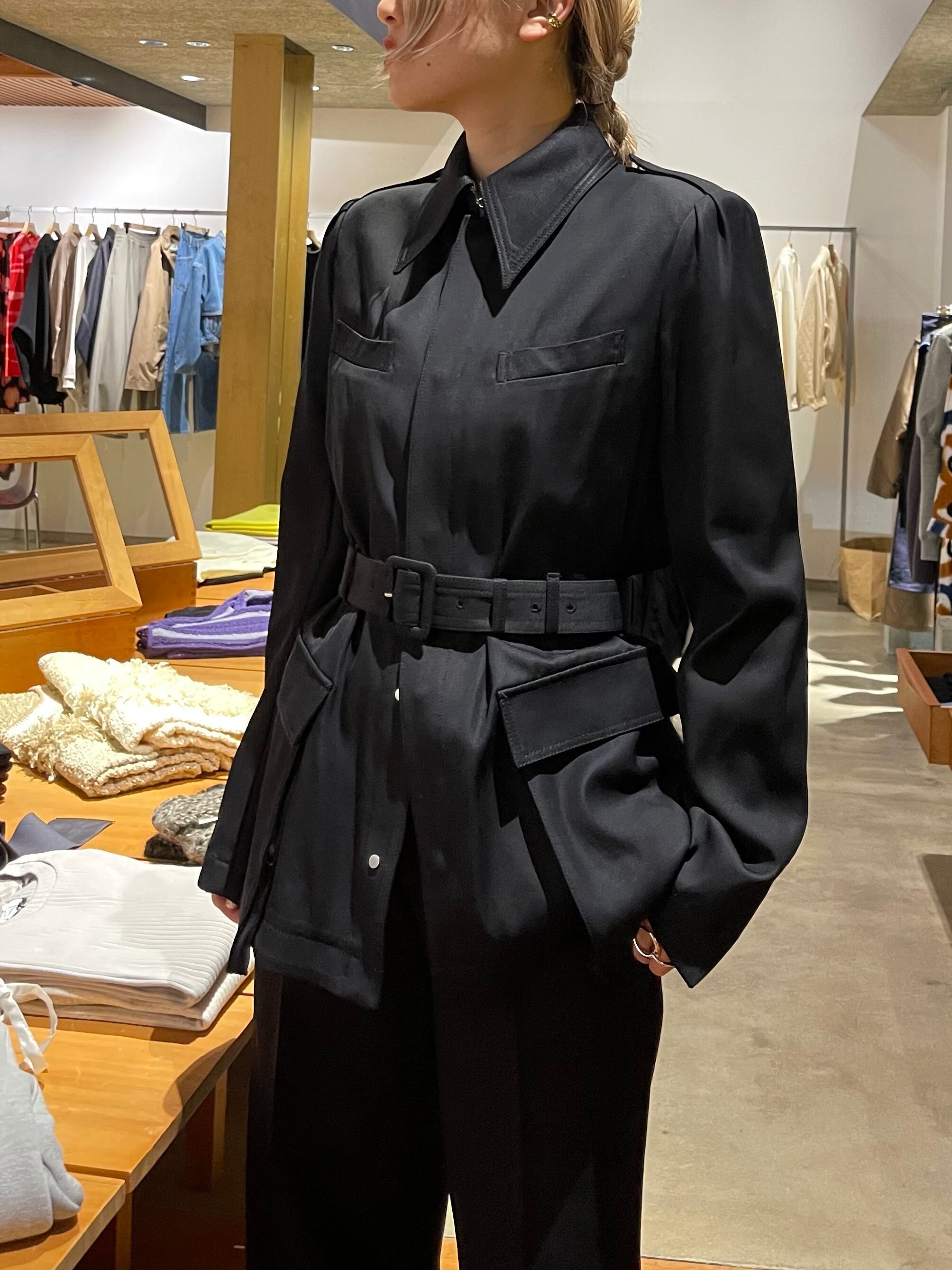 【23SS】FETICO フェティコ / BELTED RAYON TWILL JACKET