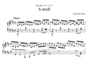 24の短いアイディアより　h-moll