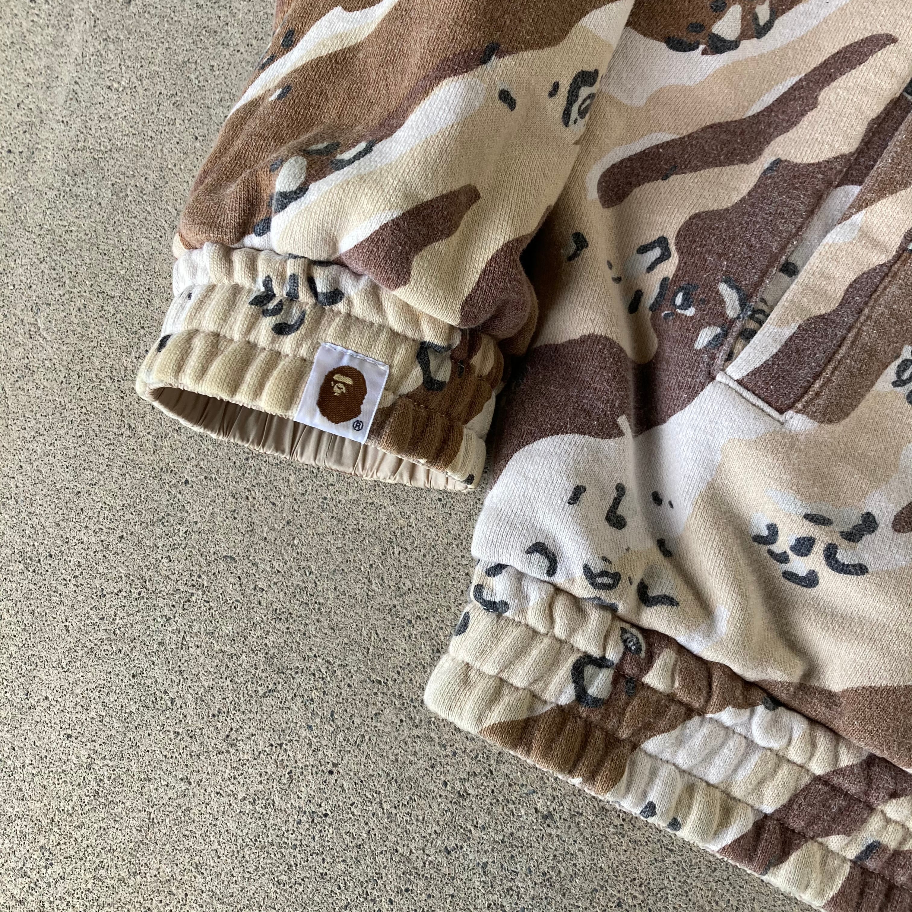 A BATHING APE アベイシングエイプ BAPE 初期 リバーシブル チョコチップ 迷彩 フードジャケット S