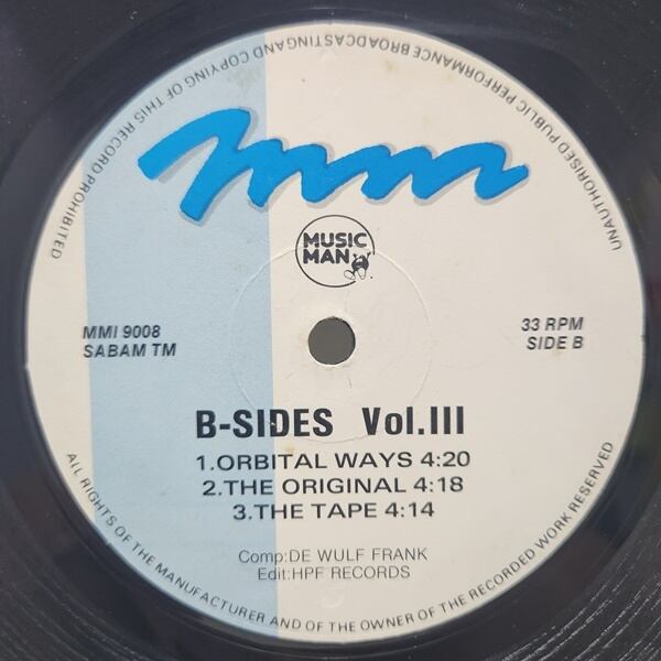 Frank De Wulf / The B-Sides Volume Three [MMI 9008] - 画像4
