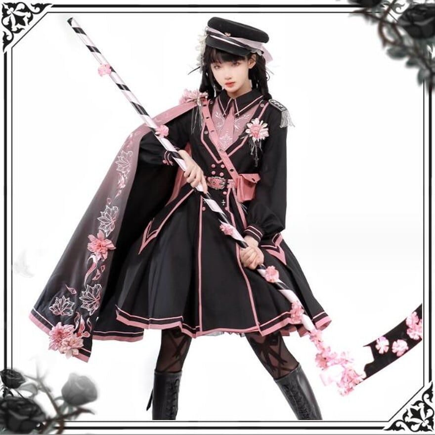 SEASONZ 軍服ロリータ ワンショルダー ケープ 軍服 ミリタリー ロリィタ lolita