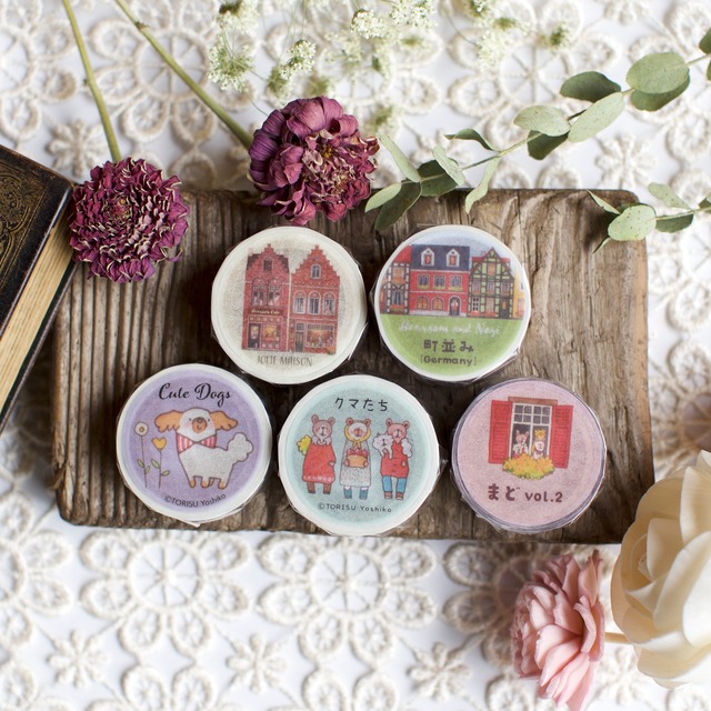 《クマたち》ベアソムと仲間たち (マスキングテープ)