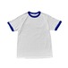 "new" GILDAN 5.3oz premium cotton ringer T-shirt(loyal blue)