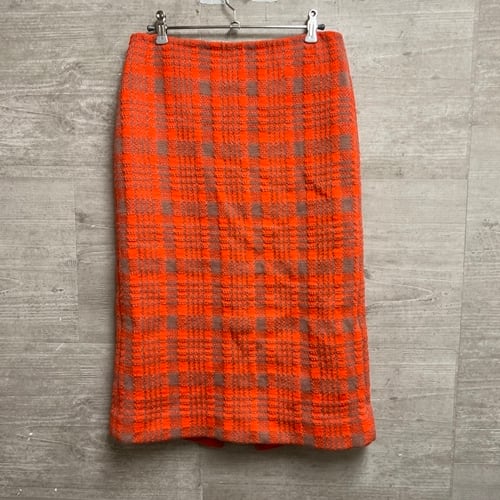 dries van noten ドリスヴァンノッテン 刺繍スカート 36 オレンジ  