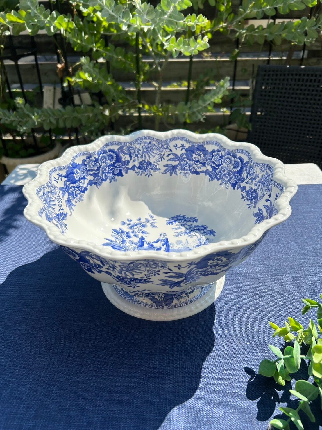 SPODE社　Compton & Woodhouse謹製　”The Girl at Well"サービングボウル　シリアルナンバー有 163/450