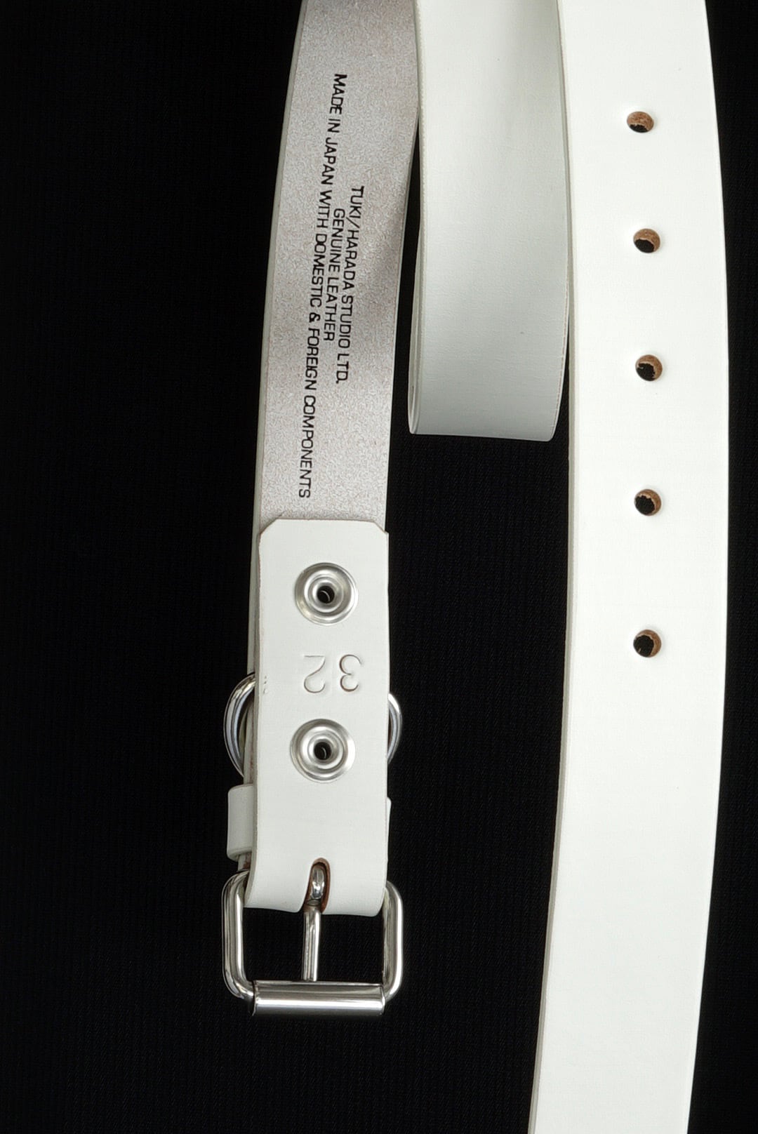 tuki ベルト 32 原田服飾研究所 TUKI - 原田服飾研究所 - DOGGIE BELT 30MM - WHITE | Brownie