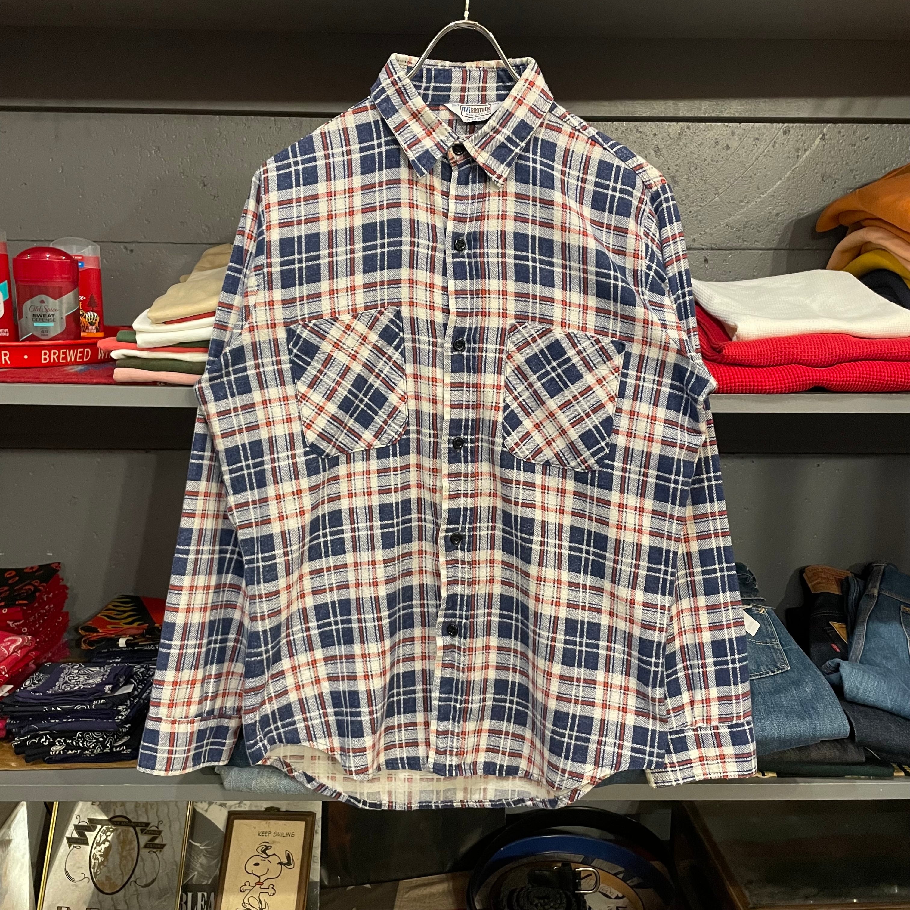 80s FIVEBROTHER L/S Print Flannel Shirt USA製 | VOSTOK 80s FIVEBROTHER L/S Print Flannel Shirt USA製 | VOSTOK