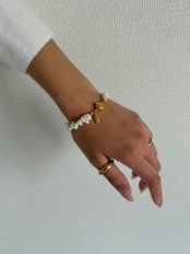 magnet bracelet | Shell Glow［GB040-WH］