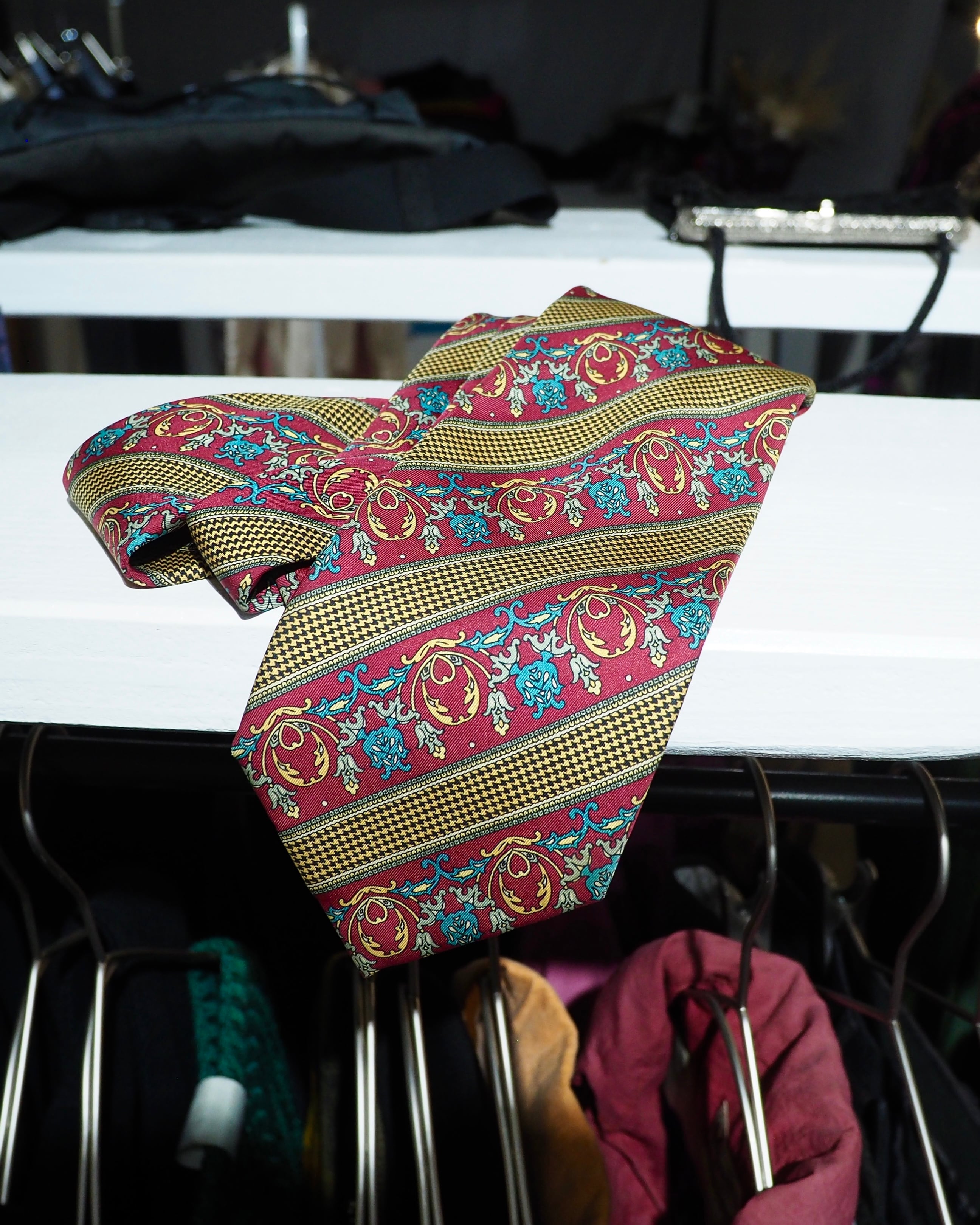 " Old Christian Dior " vintage silk Tie (made in France)