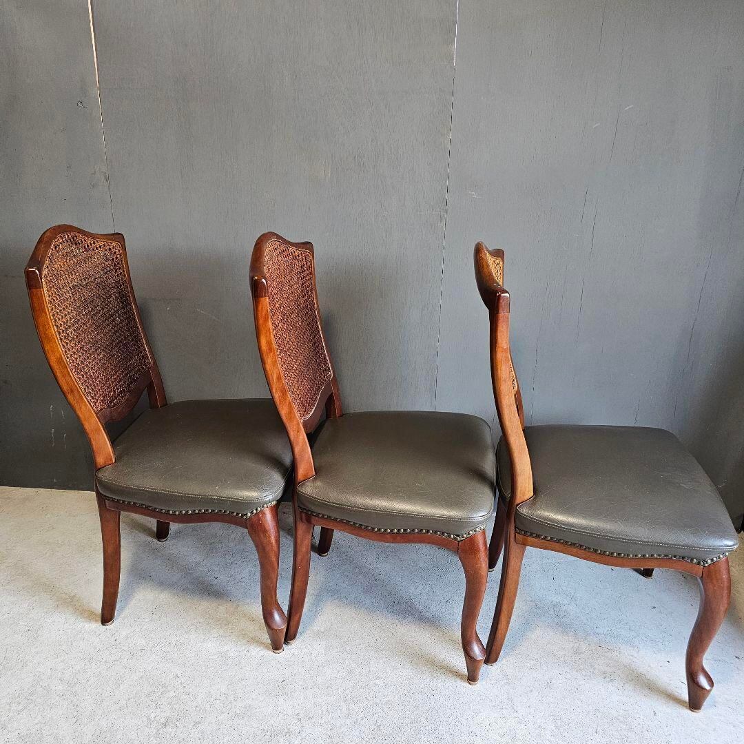 MARUNI マルニ ラタン アームチェア ダイニングチェア 4脚セット 89  