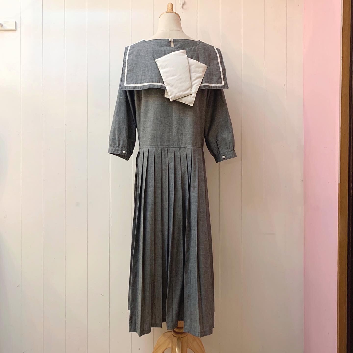 original / brand new sailor one-piece / gray