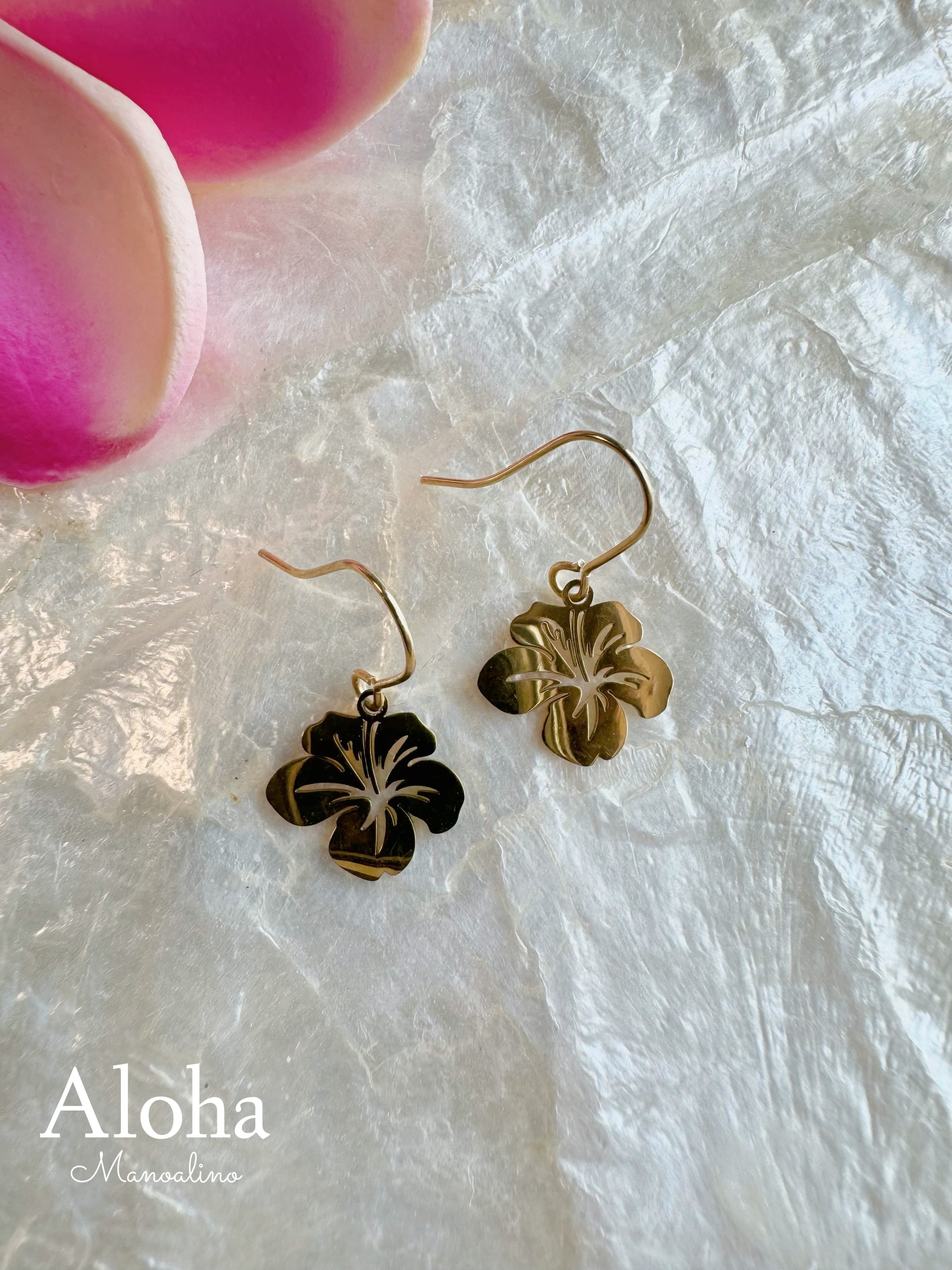 Hibiscus earrings(ハイビスカスピアス、イヤリング)