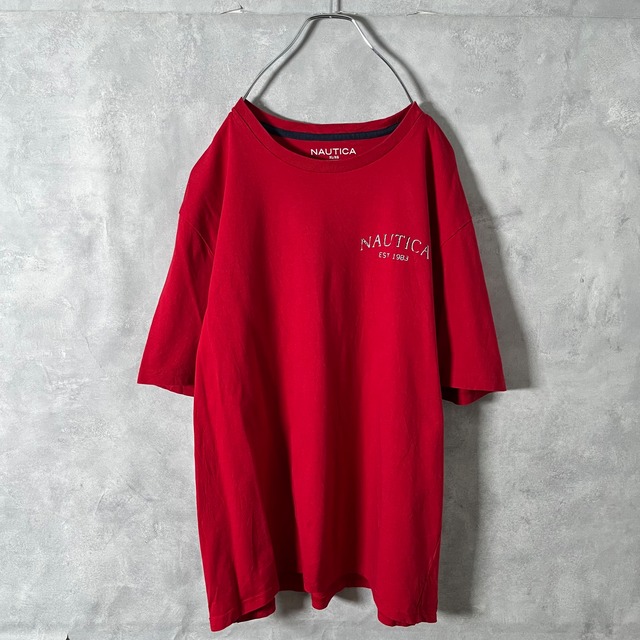 #6559 "NAUTICA" logo print T-shirt