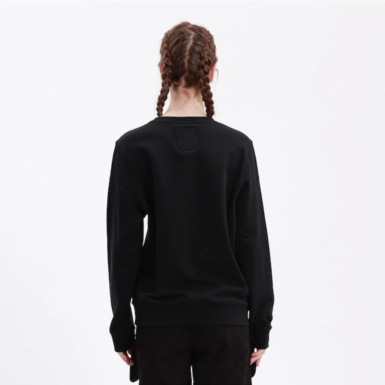 【HIPANDA ハイパンダ】レディース スパンコール クルーネック スウェット トレーナー WOMEN'S SEQUINS CREW NECK SWEAT SHIRT / WHITE・BLACK