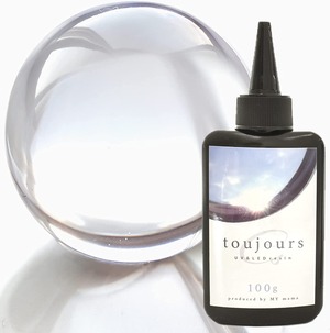 【努力特価】MYmama レジン液 UV&LED 100g 持続する 透明度 大容量 toujours トゥジュール 低粘度