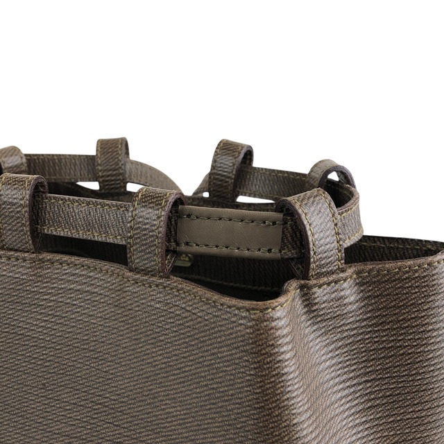 FENDI フェンディ ショルダーバッグ ブラウン FFロゴ レザー 巾着 2WAY vintage ヴィンテージ オールド z6vszr