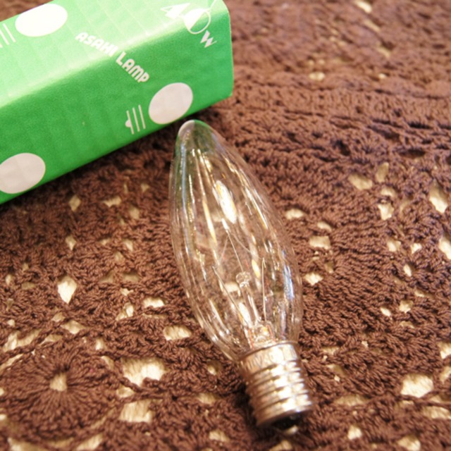 E17　40W　シャンデリア球 クリア　（白熱電球）