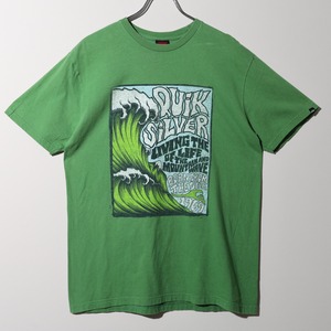 美品 L Y2K Quiksilver クイックシルバー 葛飾北斎 サーフTシャツ surf